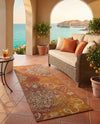 Urban Terrace Collection Area Rug -  Veranda Runner Brown  lifestyle 27