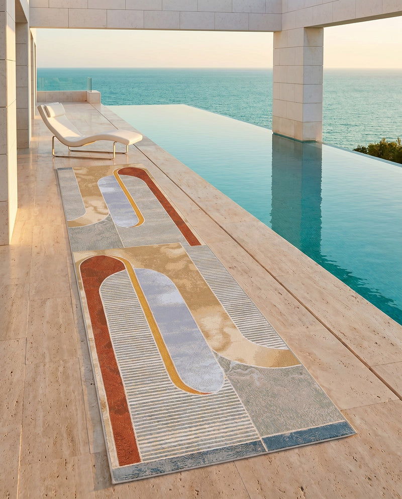 Urban Terrace Collection Area Rug -  Deck Runner Multi  lifestyle 52
