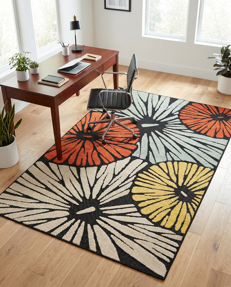 Outdoor Marrakesh Collection Area Rug -  Tetouan Rectangle Multi  lifestyle 17