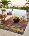 Urban Terrace Collection Area Rug -  Walkway Rectangle Multi  lifestyle 12