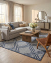 Savannah Pergola Collection Area Rug -  Eden Rectangle Navy Blue  lifestyle 25