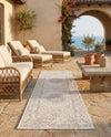 Patio Heritage Collection Area Rug -  Lafayette (Gray) Runner Gray  lifestyle 73