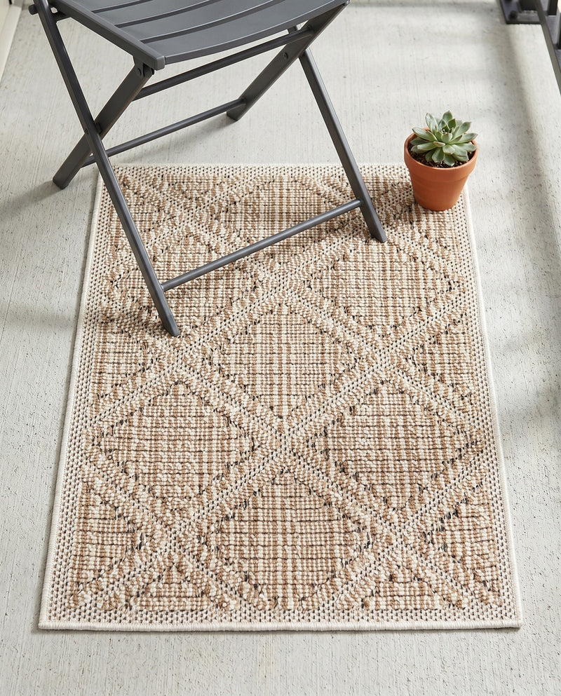 Savannah Pergola Collection Area Rug -  Eden Rectangle Khaki  lifestyle 50