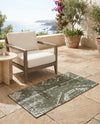Desert Nomad Terrace Collection Area Rug - Sahara (Green) Runner Green  lifestyle 44