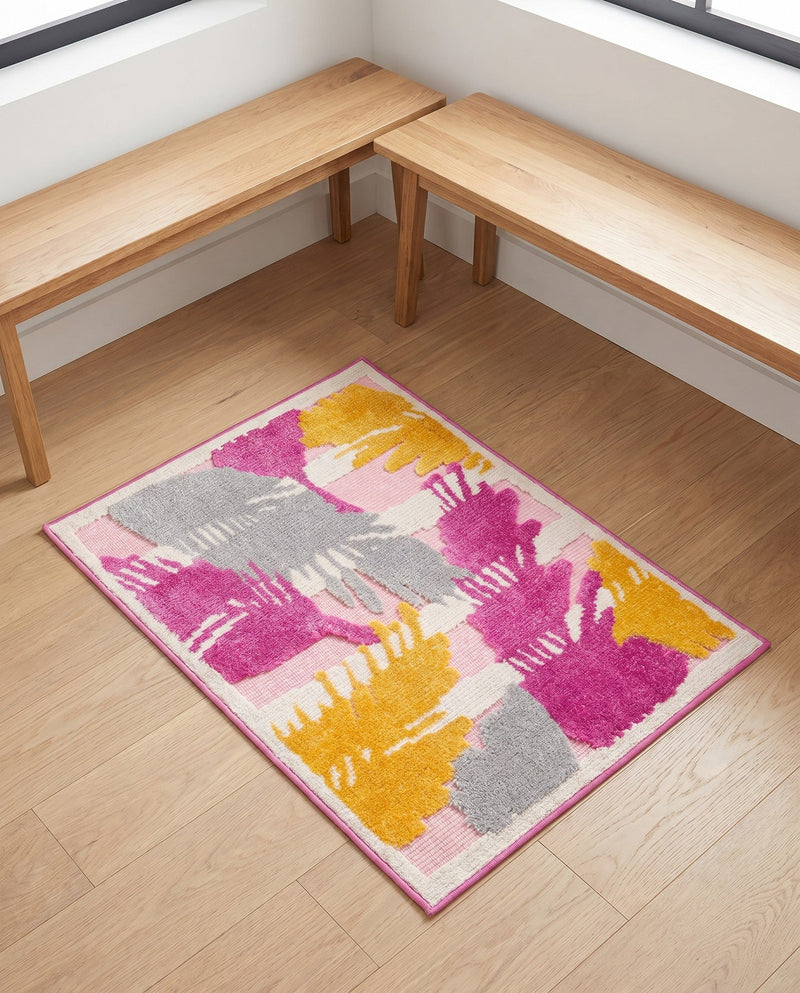 Bahama Breeze Outdoor Collection Area Rug -  CatCay Rectangle Pink  lifestyle 42