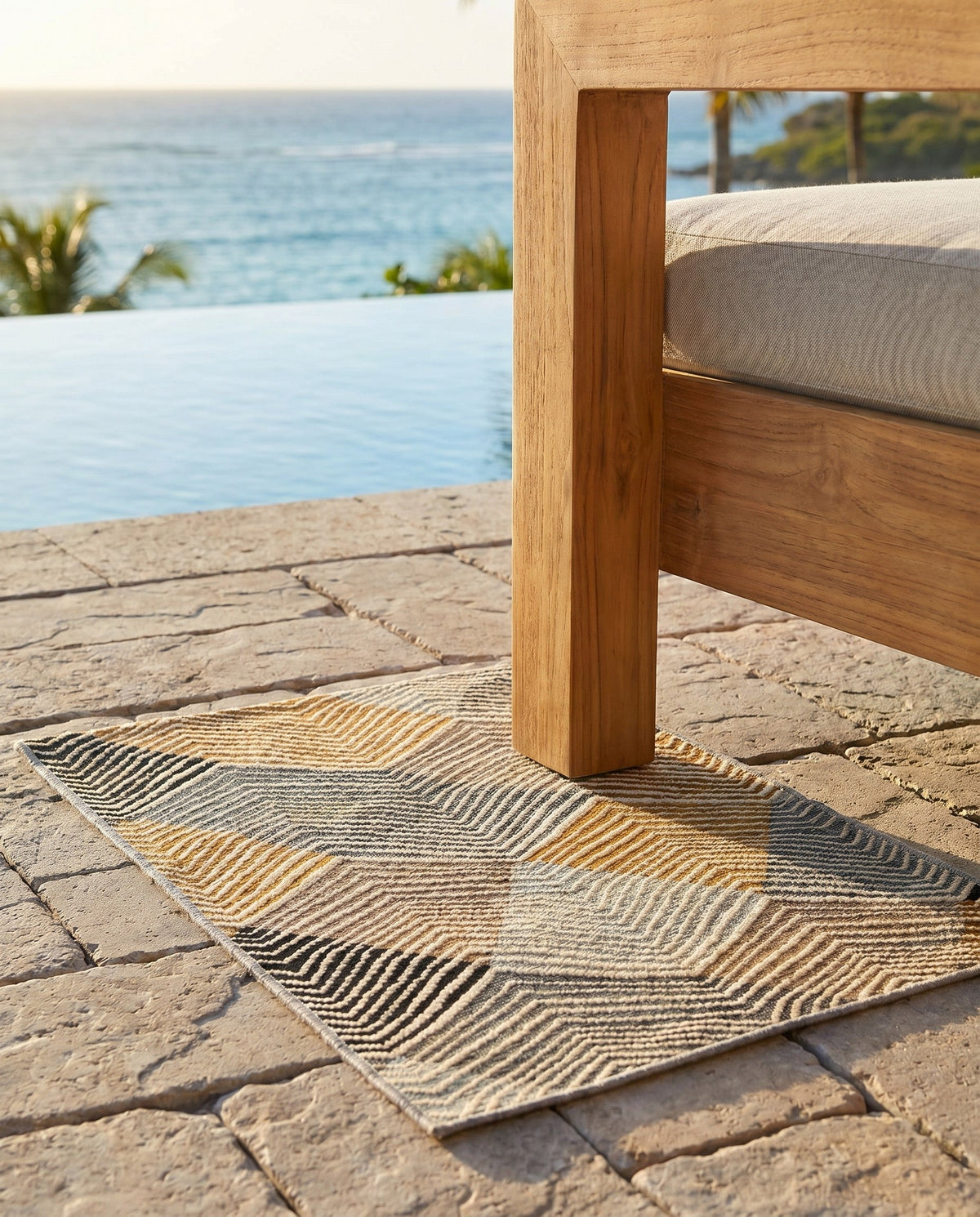 Urban Terrace Collection Area Rug - Metropolis Rectangle Gray  lifestyle 19