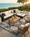Urban Oasis Rugs Collection Area Rug -  Penthouse (Charcoal Gray) Rectangle Charcoal Gray  lifestyle 19