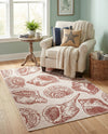 Seaside Haven Rugs Collection Area Rug -  Lighthouse (Ivory Rust Red) Rectangle Ivory Rust Red  lifestyle 19