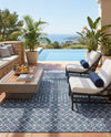 Savannah Pergola Collection Area Rug -  Pergola (Blue) Rectangle Blue  lifestyle 15