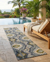 Urban Terrace Collection Area Rug -  Vista Runner Blue  lifestyle 62