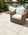 Tribal Terrace Treasures Collection Area Rug - Mayan Marina (Light Gray) Rectangle Light Gray  lifestyle 30