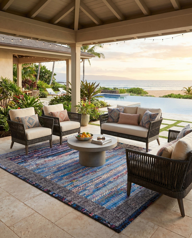 Urban Terrace Collection Area Rug -  Oasis Rectangle Multi  lifestyle 13