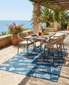 Seaside Haven Rugs Collection Area Rug -  Oceanview Rectangle Blue  lifestyle 12