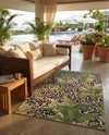 Seaside Blooms Collection Area Rug -  Lotus Rectangle Green  lifestyle 22