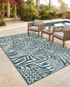 Savannah Escape Collection Area Rug -  Masai Rectangle Navy Blue and Ivory  lifestyle 15
