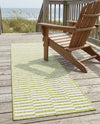 Seaside Stripes Collection Area Rug - Cabana (Green) Runner Green  lifestyle 46