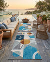 Urban Terrace Collection Area Rug -  Loggia Runner Multi  lifestyle 38