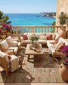 Coastal Terrace Collection Area Rug -  Pelican Rectangle Multi  lifestyle 15