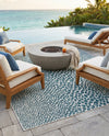 Urban Oasis Rugs Collection Area Rug -  Terrace (Teal) Rectangle Teal  lifestyle 7