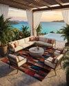 Urban Terrace Collection Area Rug -  Courtyard Rectangle Multi  lifestyle 9