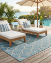 Savannah Pergola Collection Area Rug - Arbor (Aquamarine) Rectangle Aquamarine  lifestyle 13