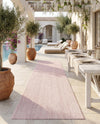 Seaside Serenity Collection Area Rug - Veranda (Whisper Pink) Runner Whisper Pink  lifestyle 24