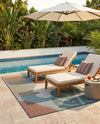 Coastal Terrace Collection Area Rug -  Boardwalk Rectangle Blue  lifestyle 14