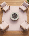Seaside Serenity Collection Area Rug - Veranda (Whisper Pink) Square Whisper Pink  lifestyle 60