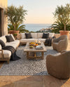 Urban Oasis Rugs Collection Area Rug -  Terrace (Black) Rectangle Black  lifestyle 13