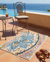 Patio Heritage Collection Area Rug - Tuscany Rectangle Multi  lifestyle 21
