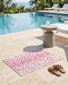 Savannah Escape Collection Area Rug - Serengeti Rectangle Pink Gray  lifestyle 67