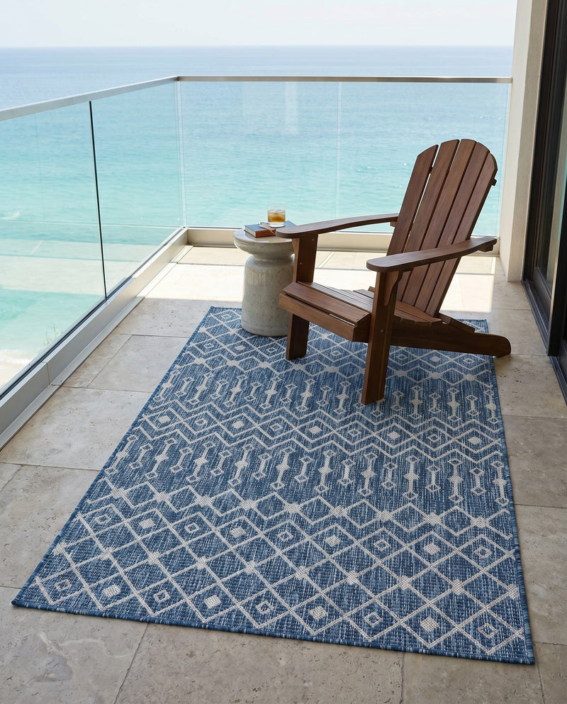 Savannah Pergola Collection Area Rug -  Pergola (Blue) Rectangle Blue  lifestyle 16