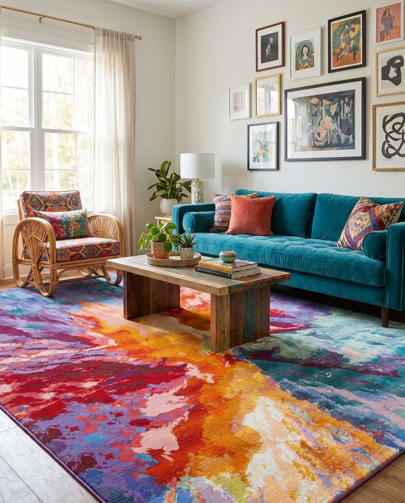 Urban Terrace Collection Area Rug -  Laneway Rectangle Multi  lifestyle 26