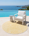 Urban Oasis Rugs Collection Area Rug -  Terrace (Yellow Ivory) Round Yellow Ivory  lifestyle 26
