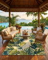 Seaside Blooms Collection Area Rug -  Ivy Rectangle Green  lifestyle 32