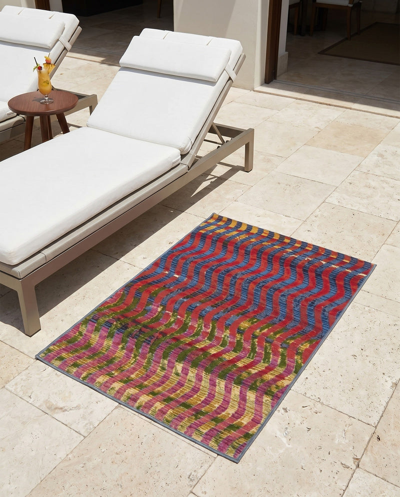 Urban Terrace Collection Area Rug -  Walkway Rectangle Multi  lifestyle 7