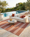 Urban Oasis Rugs Collection Area Rug -  District (Rust Red) Rectangle Rust Red  lifestyle 17