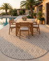 Urban Oasis Rugs Collection Area Rug -  Boulevard (Gray Cream) Oval Gray Cream  lifestyle 38
