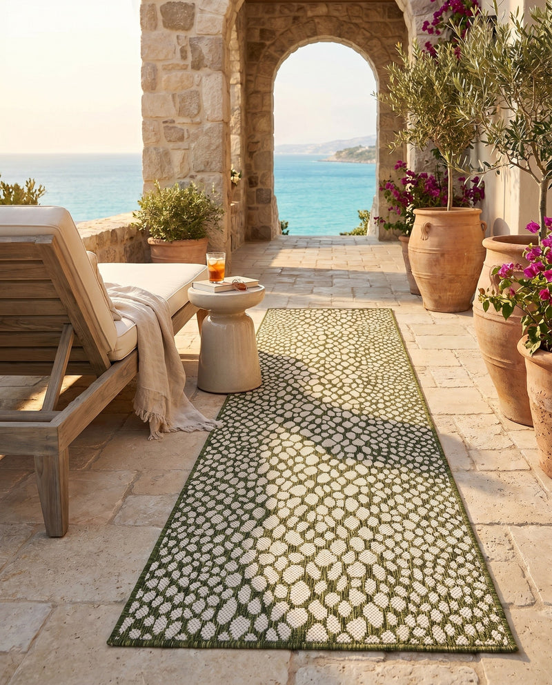 Urban Oasis Rugs Collection Area Rug -  Terrace (Green) Runner Green  lifestyle 60