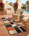 Outdoor Marrakesh Collection Area Rug -  Tangier Runner Multi  lifestyle 63