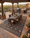 Mesa Oasis Rugs Collection Area Rug - Sundown Rectangle Black  lifestyle 8