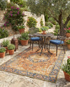 Patio Heritage Collection Area Rug -  Haven Rectangle Rust Red  lifestyle 57