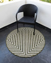 Urban Terrace Collection Area Rug -  Astoria (Green) Round Green  lifestyle 20