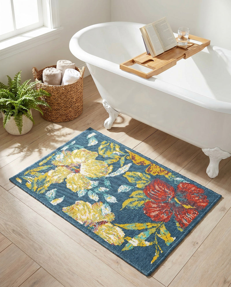 Seaside Haven Rugs Collection Area Rug -  Nautical Rectangle Multi  lifestyle 12