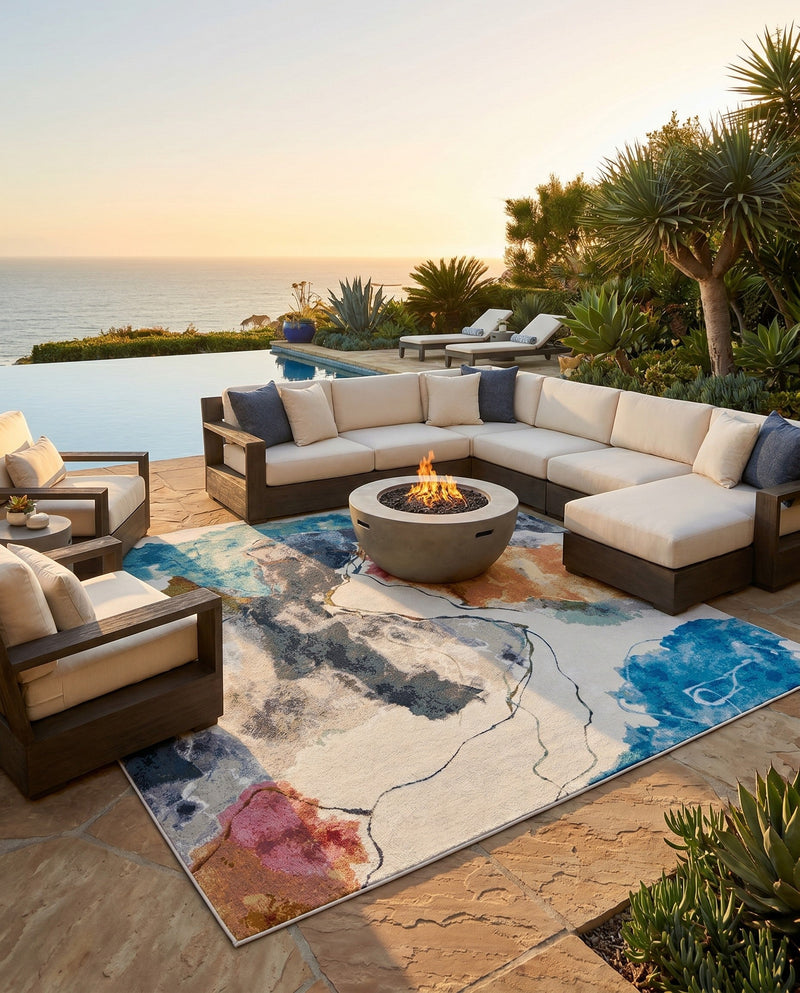 Urban Terrace Collection Area Rug -  Arbor Square Multi  lifestyle 44