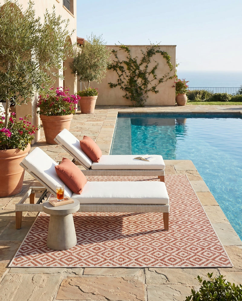 Urban Oasis Rugs Collection Area Rug -  Rooftop (Rust Red) Rectangle Rust Red  lifestyle 20