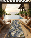 Urban Terrace Collection Area Rug -  Vista Runner Blue  lifestyle 28