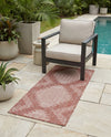 Urban Terrace Collection Area Rug -  Chelsea (Rust Red) Runner Rust Red  lifestyle 75