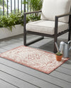 Tribal Terrace Treasures Collection Area Rug - Mayan Marina (Rust Red) Rectangle Rust Red  lifestyle 11