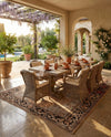 Patio Heritage Collection Area Rug -  Gazebo Rectangle Multi  lifestyle 15